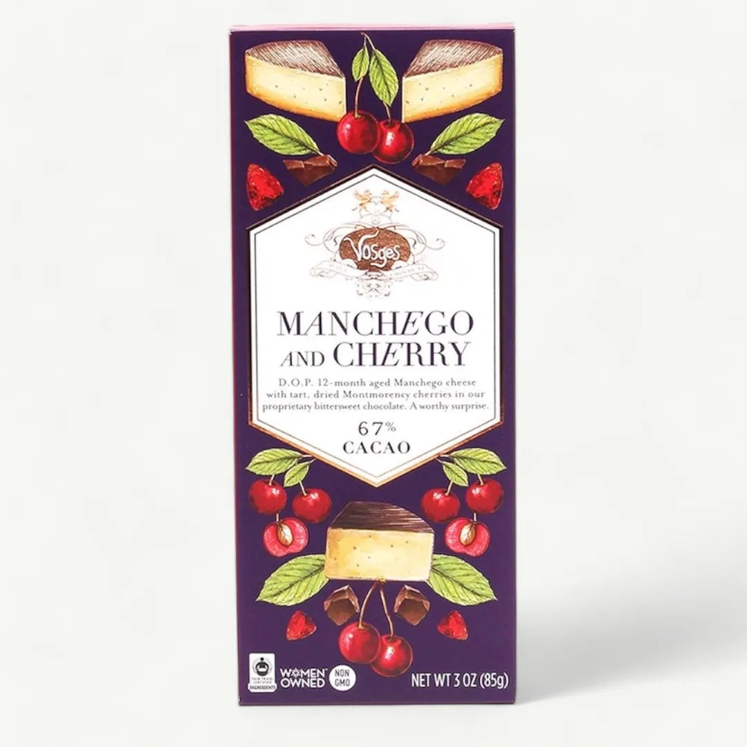 Dark Chocolate Bar w/ Manchego Cheese & Cherry by Vosges Haut-Chocolat - 3 oz