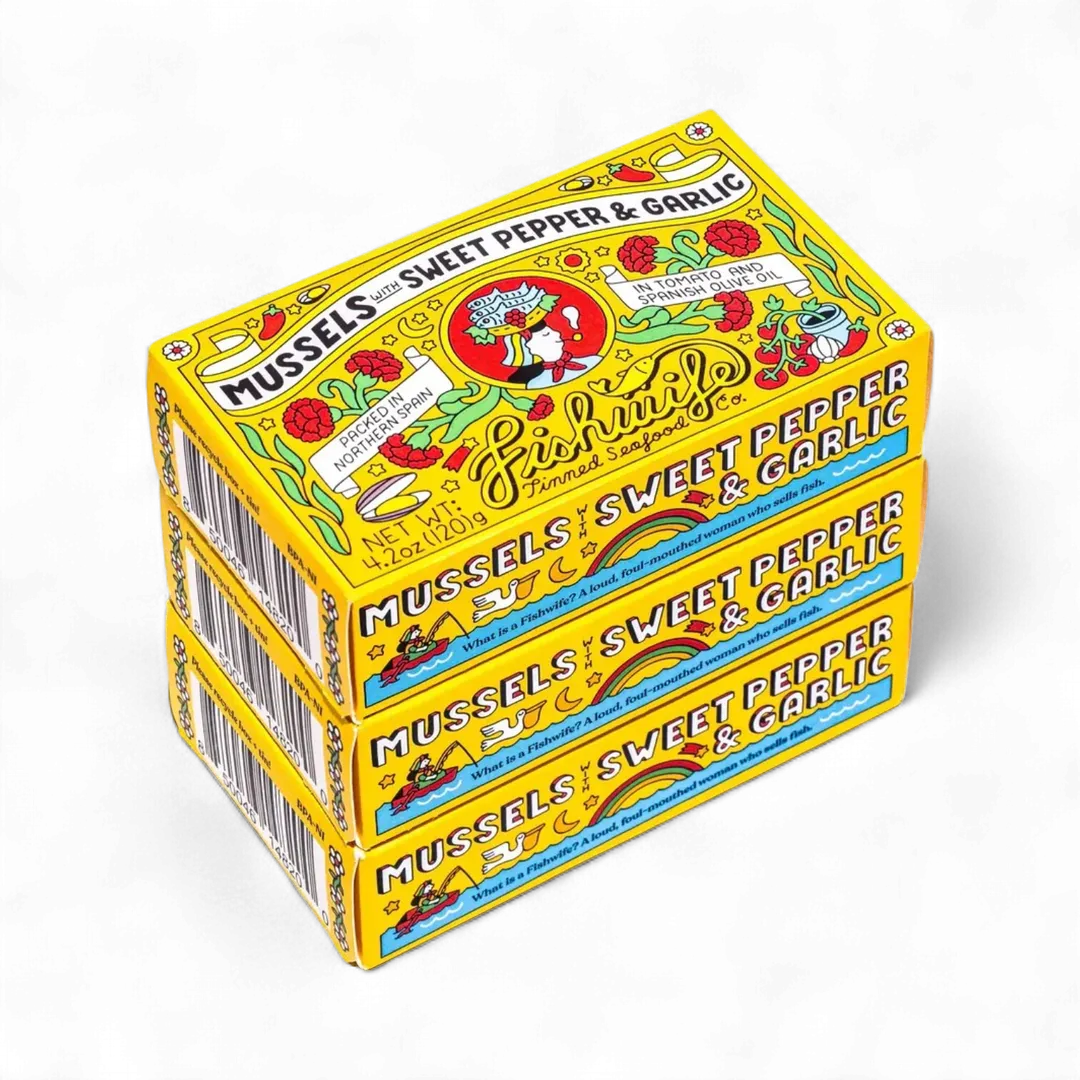 Mussels with Sweet Pepper + Garlic by Fishwife