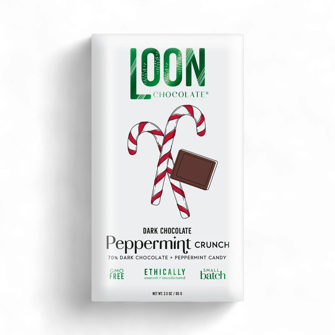 Dark Chocolate Peppermint Crunch by Loon Chocolate