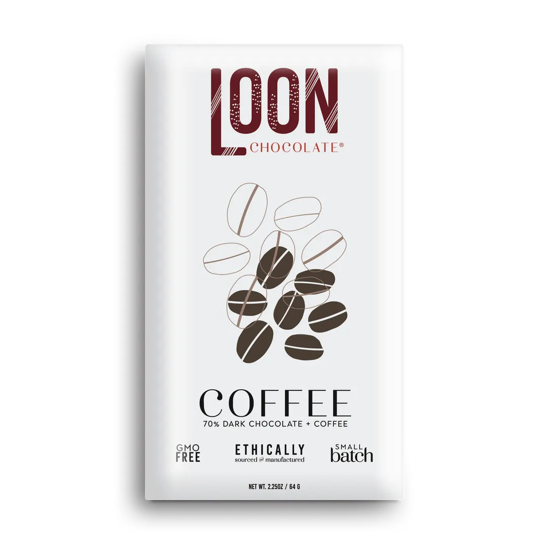 Dark Chocolate with Coffee by Loon Chocolate