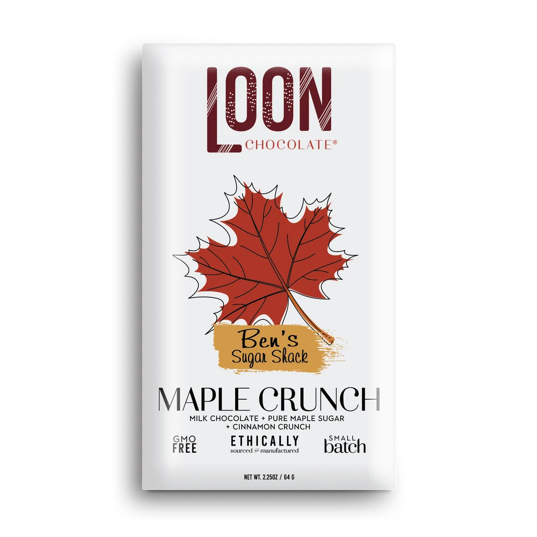 Milk Chocolate Maple Crunch by Loon Chocolate