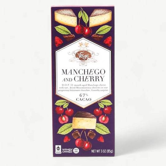 Dark Chocolate Bar w/ Manchego Cheese & Cherry by Vosges Haut-Chocolat - 3 oz