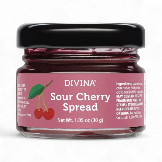Mini Sour Cherry Jam Jars by DiVina - 1.05 oz