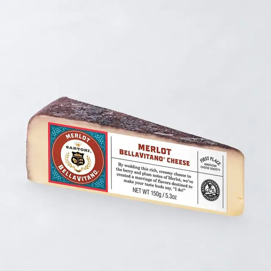 BellaVitano Merlot Cheese 5 oz Wedge